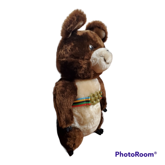 1980 Moscow Olympic Bear Misha with Original Tags Stuffed Brown Collectible 13" - Picture 4 of 15